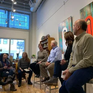 LPBG members gathered at a community meeting